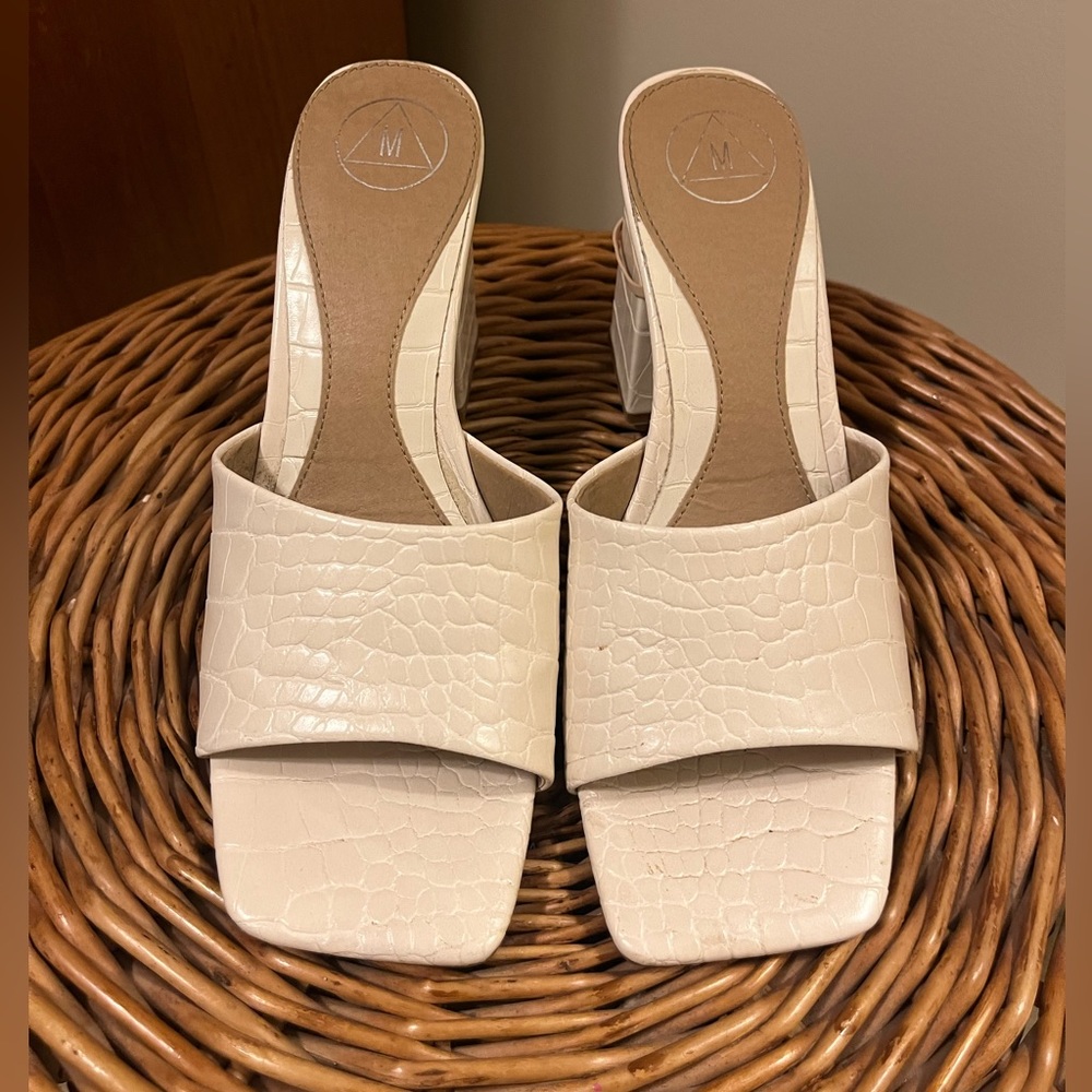 Missguided Block Heel - White